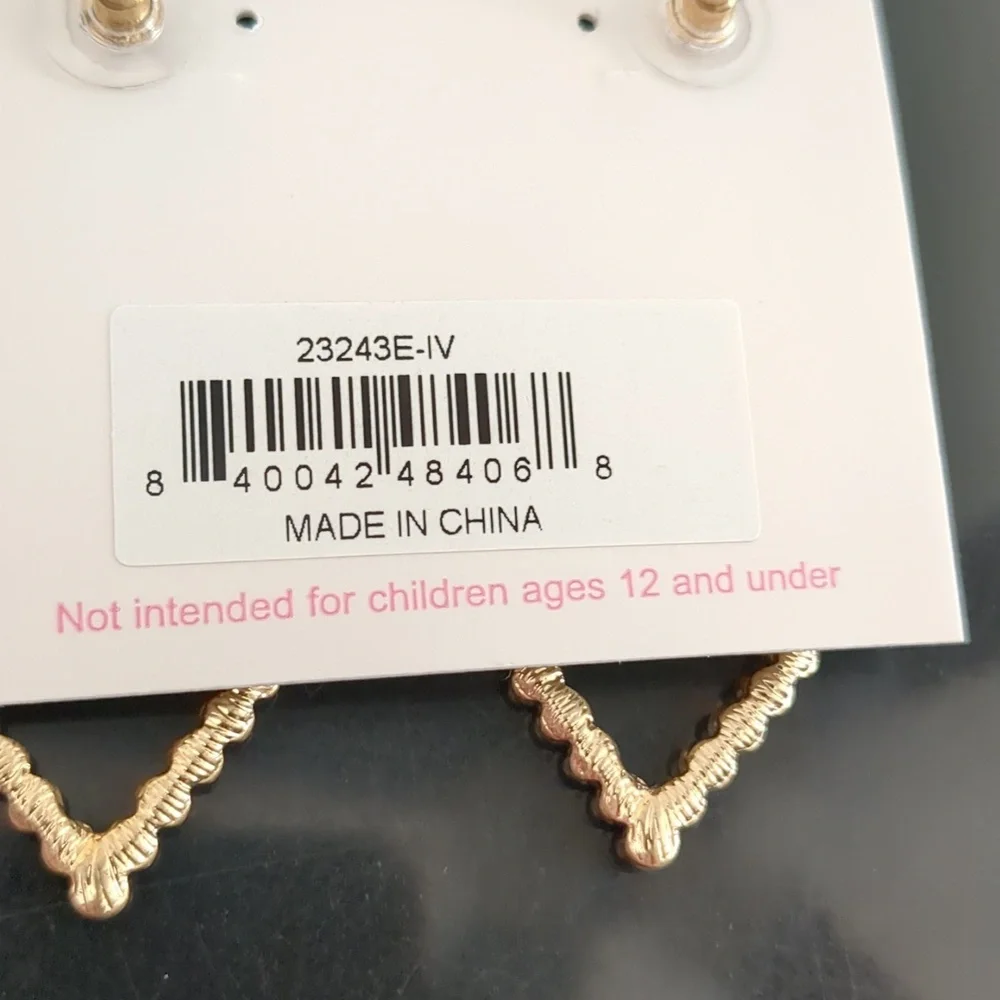 Pearl Heart Drop Earrings
